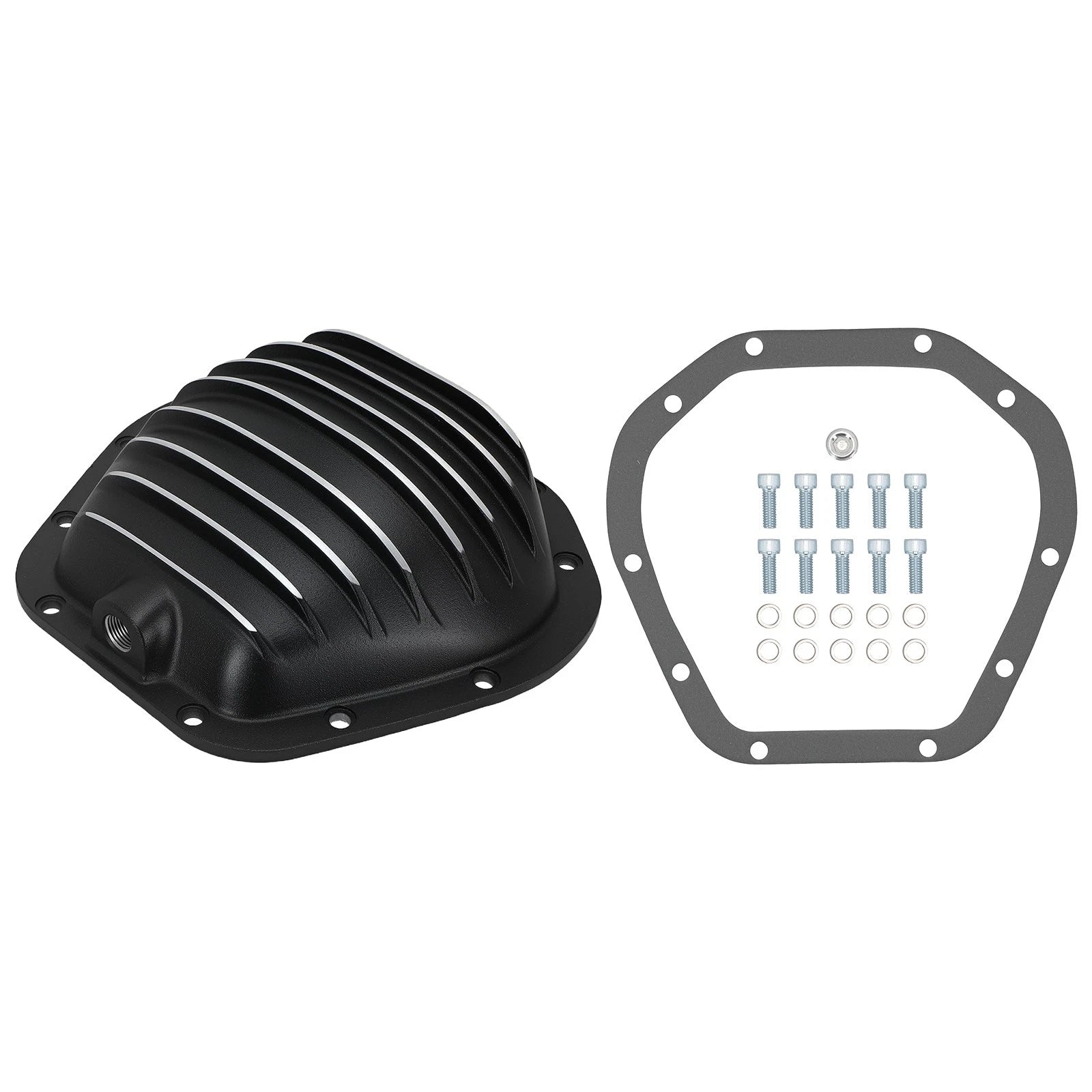 Aluminum Differential Cover for Ford F-350 (1979–2011) SPC4911BKKIT