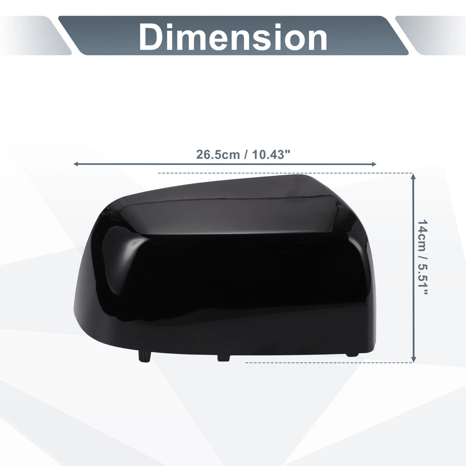 Right Side Rearview Mirror Cover Cap Gloss Black for Chevrolet Colorado (2015–2022)