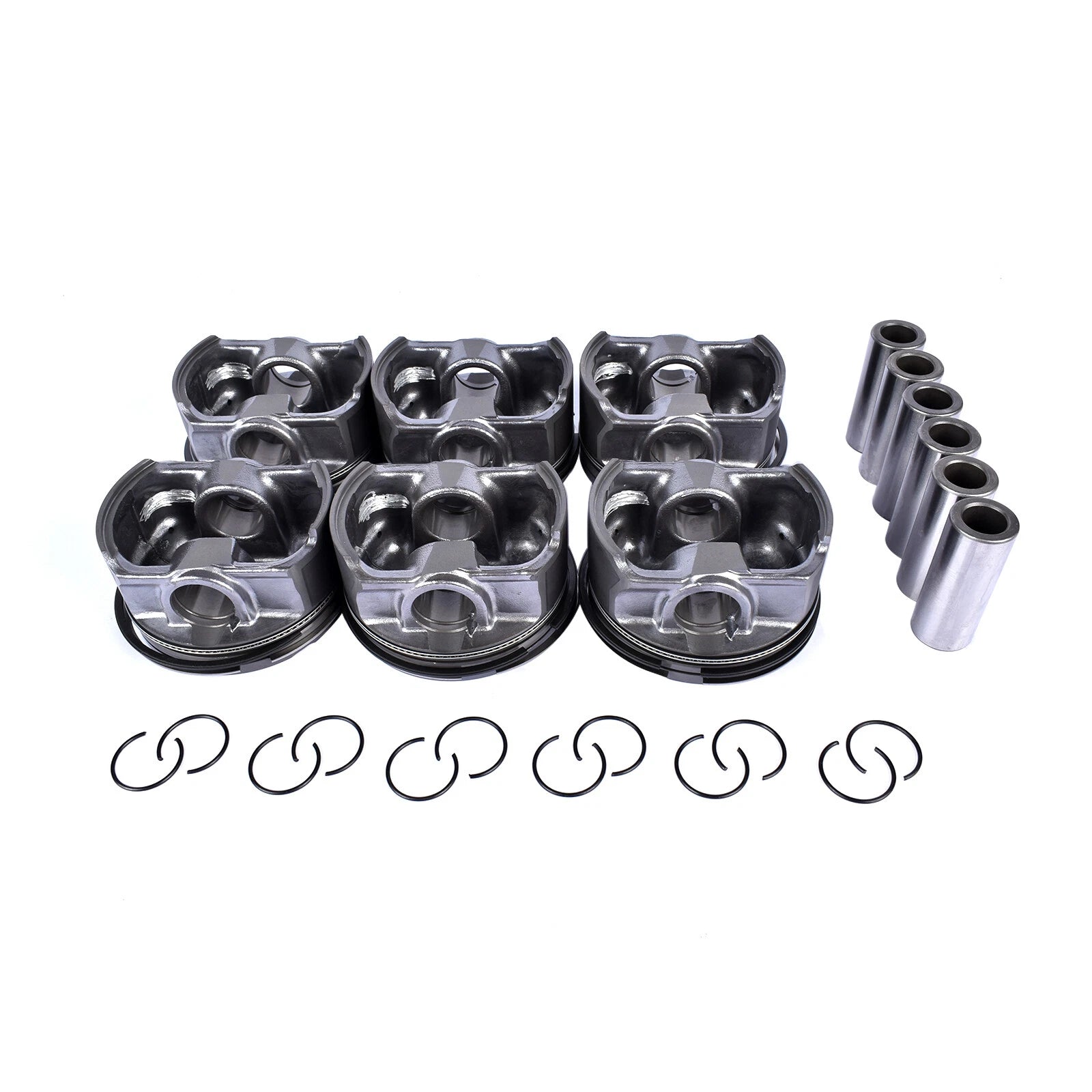 Set of 6 Pistons & Rings for BMW E46 E39 E60 E61 Z4 (1998–2006)
