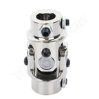 Chrome Universal Steering U-Joint Shaft for 3/4" DD X 13/16-36 Spline