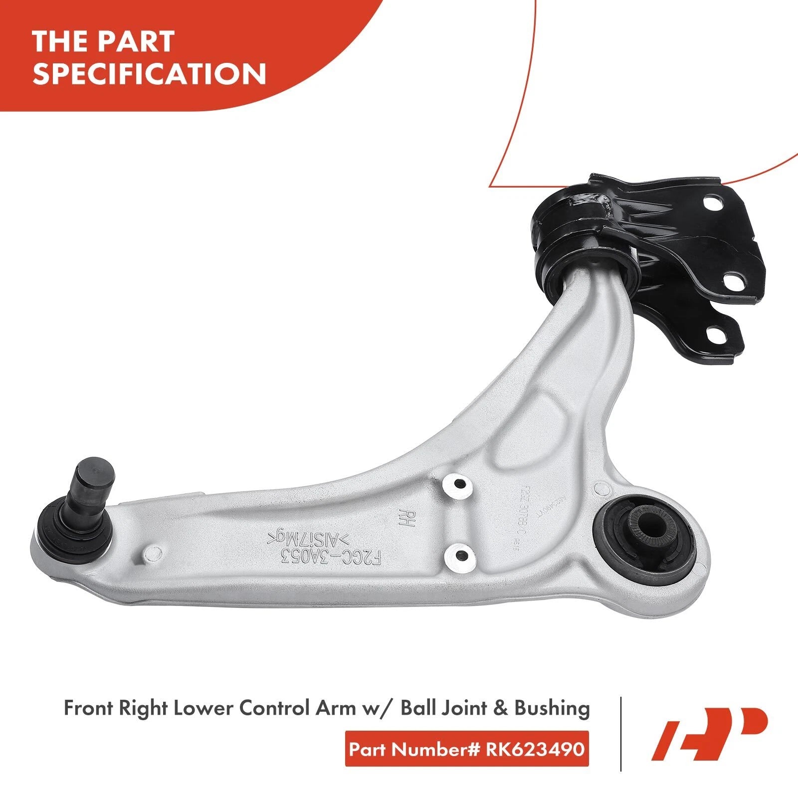 Set of 6 Front Lower Control Arm Sway Bar Links for Ford Edge (2015–2022)