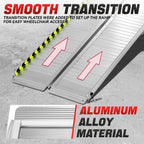 29" x 6' Aluminum Wheelchair Ramp - 880 lbs Capacity