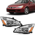 Headlights for Honda Accord (2003–2007) Pair Chrome Housing