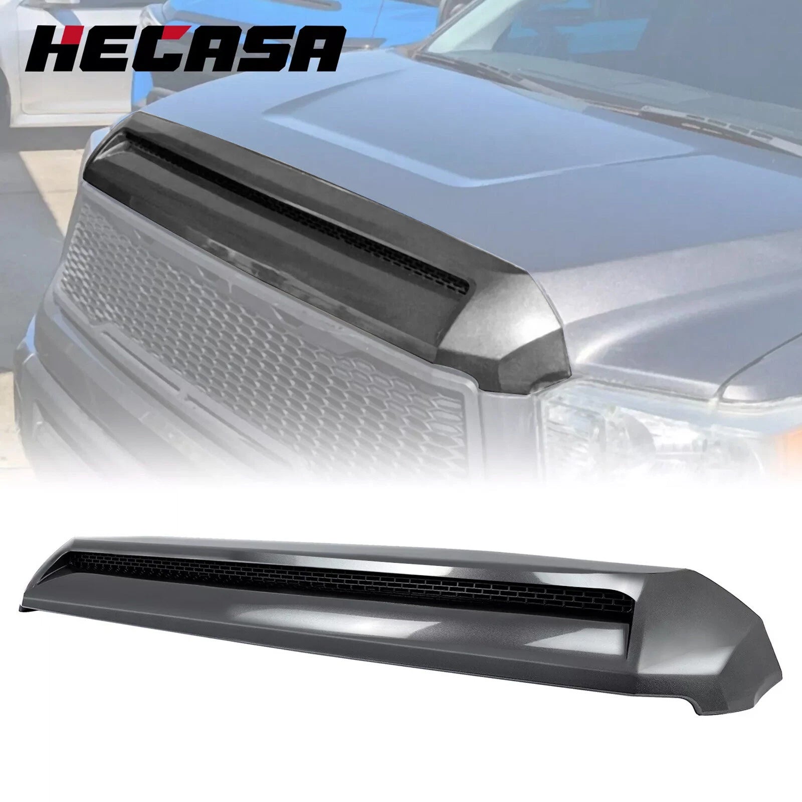 Magnetic Gray Front Upper Hood Bulge Molding Grille Trim for Toyota Tundra (2014–2021)