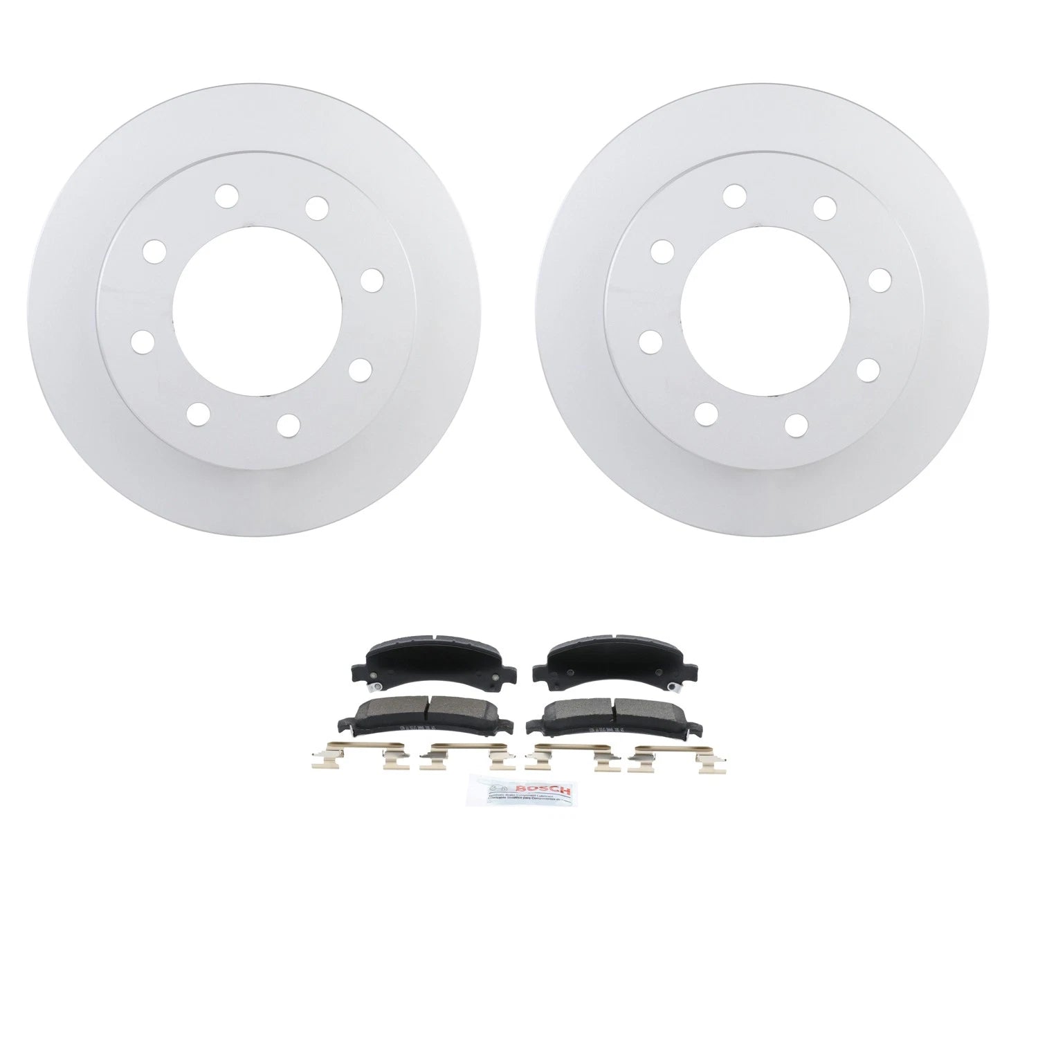 Bosch Rear Vented Disc Brake Rotors & Ceramic Brake Pads Kit for GMC Savana 2500 (2003–2023)