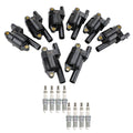 NGK Ignition Coil & 8 Ruthenium Spark Plugs Kit for Corvette Envoy XL Escalade