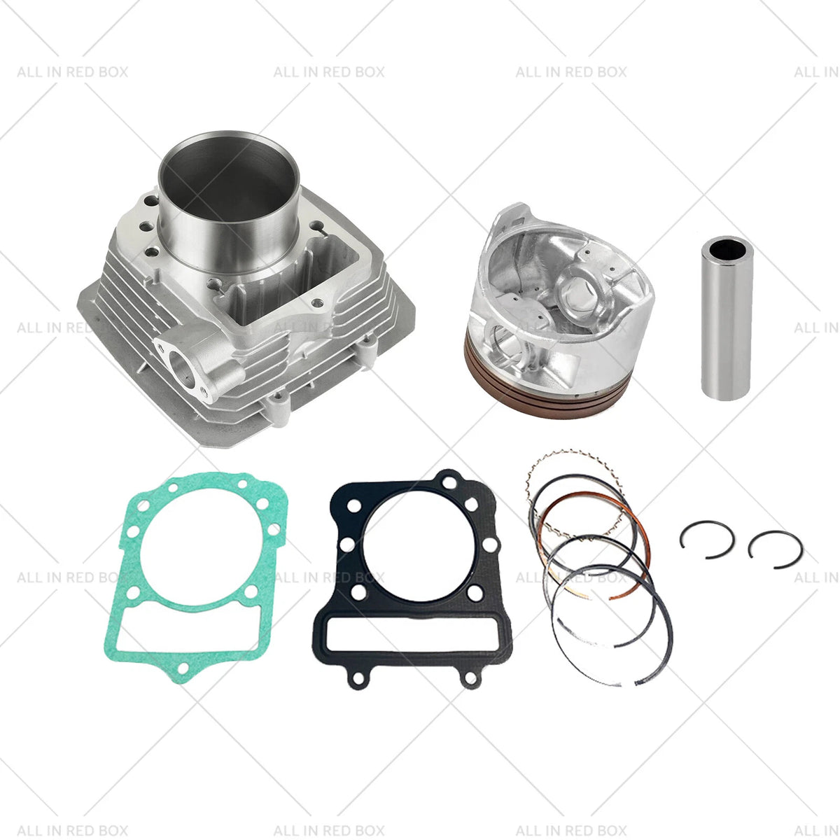 Engine Cylinder Barrel Piston Gasket Kit for Kawasaki Bayou 300 (1988–2004)