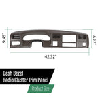 Dash Instrument Cluster Radio Trim Bezel for Ford F250 F350 (1999–2004)