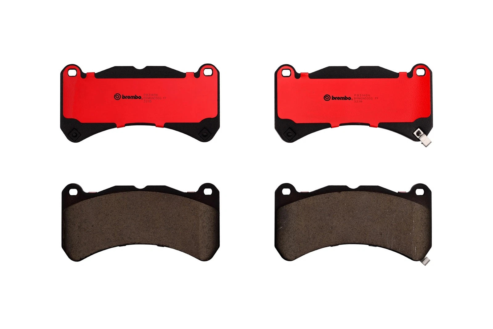 Set of 4 Brembo Front Ceramic Brake Pads for Lexus IS F (2008–2014)