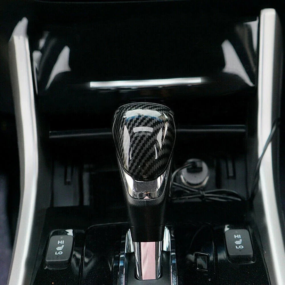 Carbon Fiber Gear Shift Knob Cover Trim for Honda Accord (2013���2017)