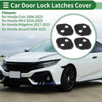 Set of 4 Door Lock Latches Covers for Honda Civic (2006–2025), HR-V (2016–2025)