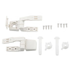 Toilet Hinge Kit for - Plastic Construction, Tools Included