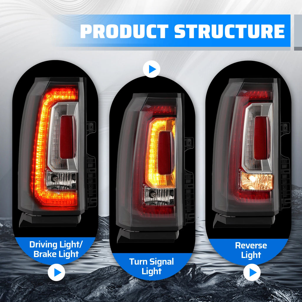 LED Driver Side Tail Light Assembly for GMC Yukon/XL/Denali (2015–2020)