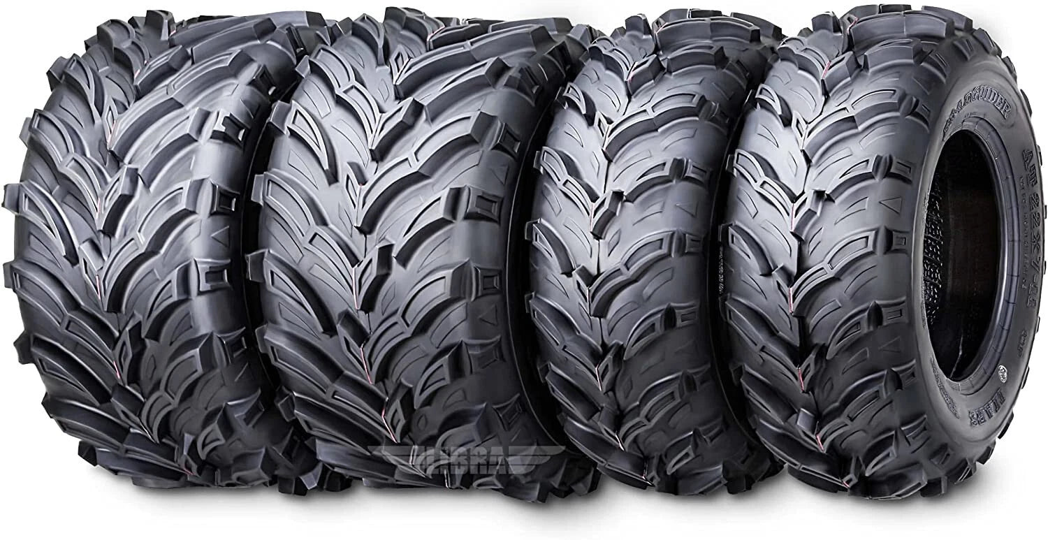Set of 4 ATV Tires 22x7-11 22x10-9 6PR for Honda Recon 250 Suzuki Ozark