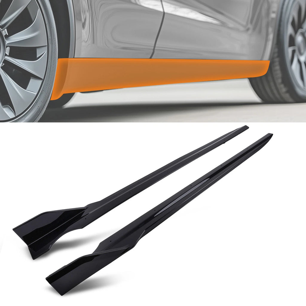 L&R Side Skirt for BMW X5 G05 M Sport (2019–2025) ABS Black Extension Panel