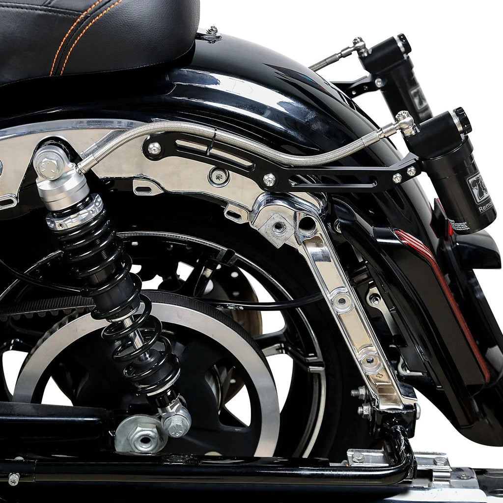 Remote Reservoir Rear Suspension Shocks for Harley Street Glide (2014-2024)