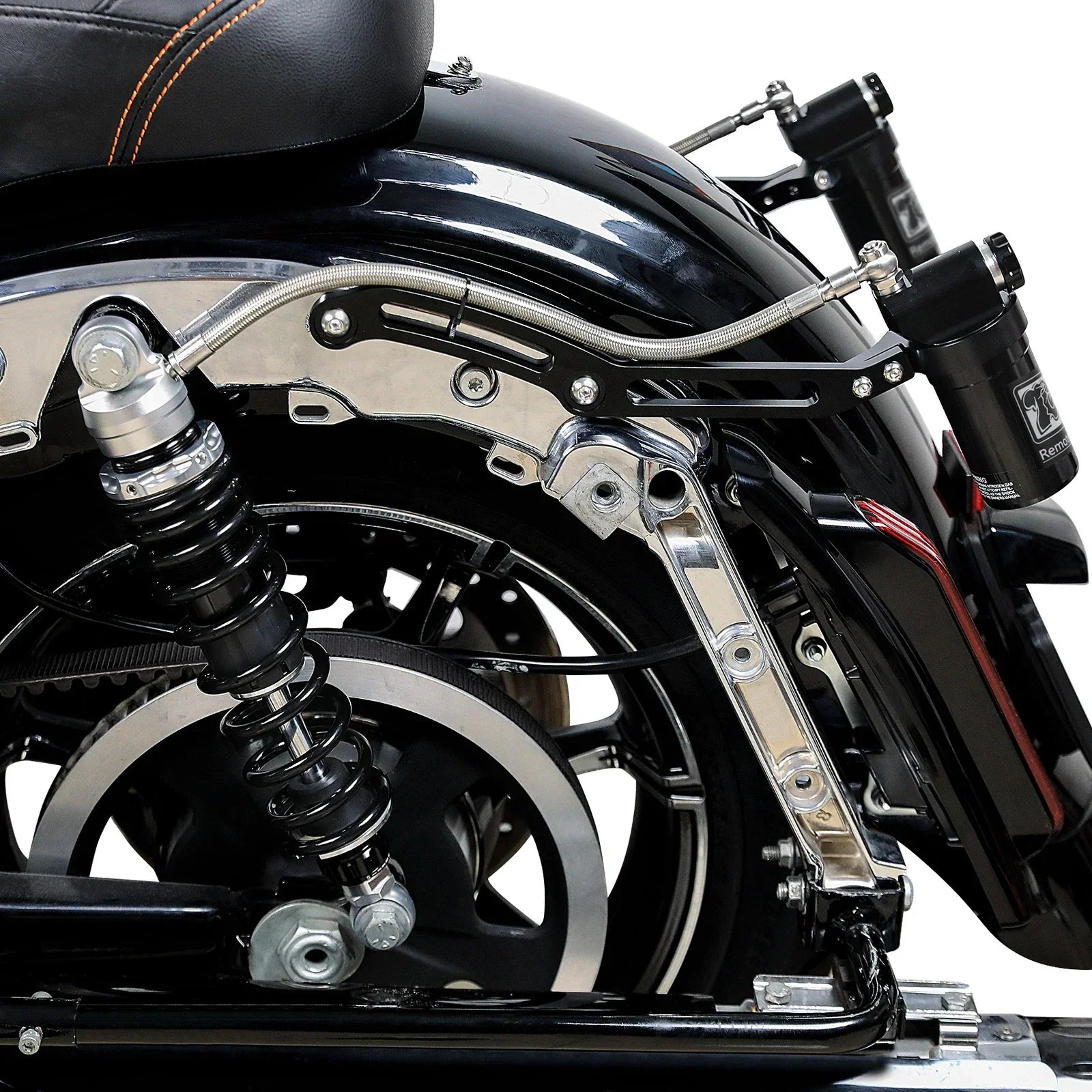 Remote Reservoir Rear Suspension Shocks for Harley Street Glide (2014-2024)