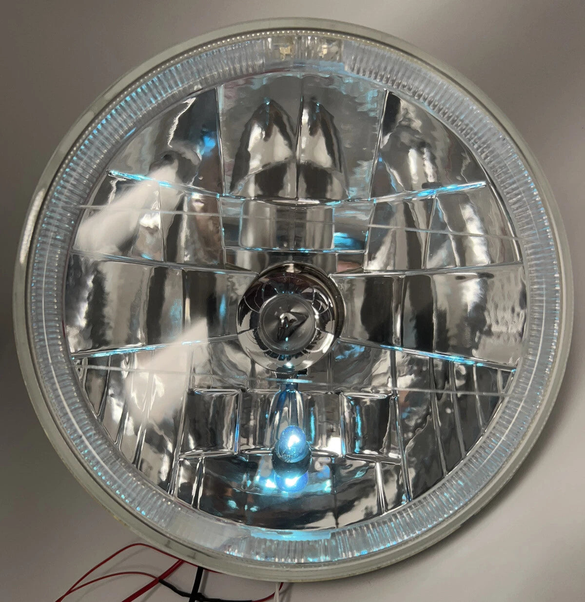 Headlight Bulbs H4 Pair with Blue LED Halo and Blue Turn Signal for Pair (2005–2015)
