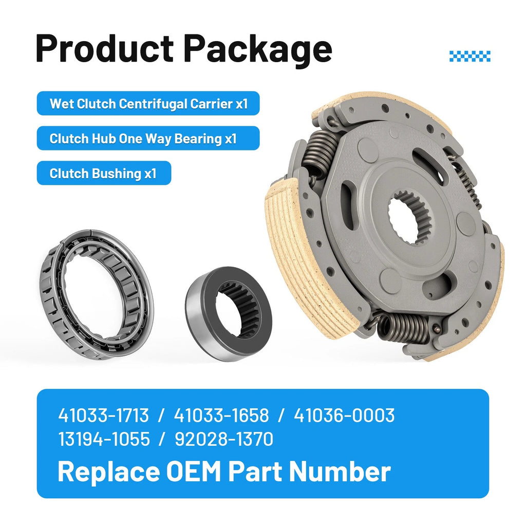 Wet Clutch Centrifugal Carrier & Bearing Kit for Kawasaki Bayou 220 250 (1990–2004)