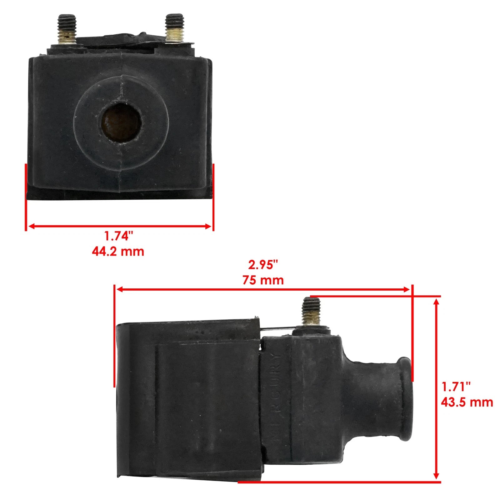 2X Ignition Coils for Mercury Outboard 40Hp (1975–1977, 1980, 1982, 1983)