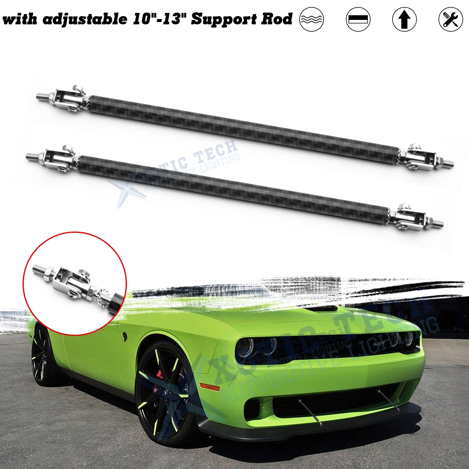 Aggressive Sporty Front Bumper Strut Rod for Dodge Charger (2006–2023)