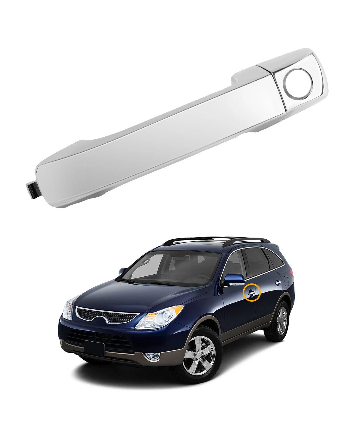 Chrome Exterior Door Handle for Hyundai Veracruz (2007–2012)
