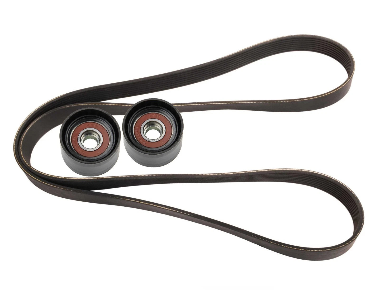 Contitech Serpentine Belt & Febi Idler Pulley for Mercedes W164 GL350 (2007–2012)