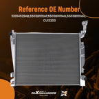 2 Row Radiator for Jeep Grand Cherokee Durango 3.0L 3.6L 5.7L (2011–2021) CU13200