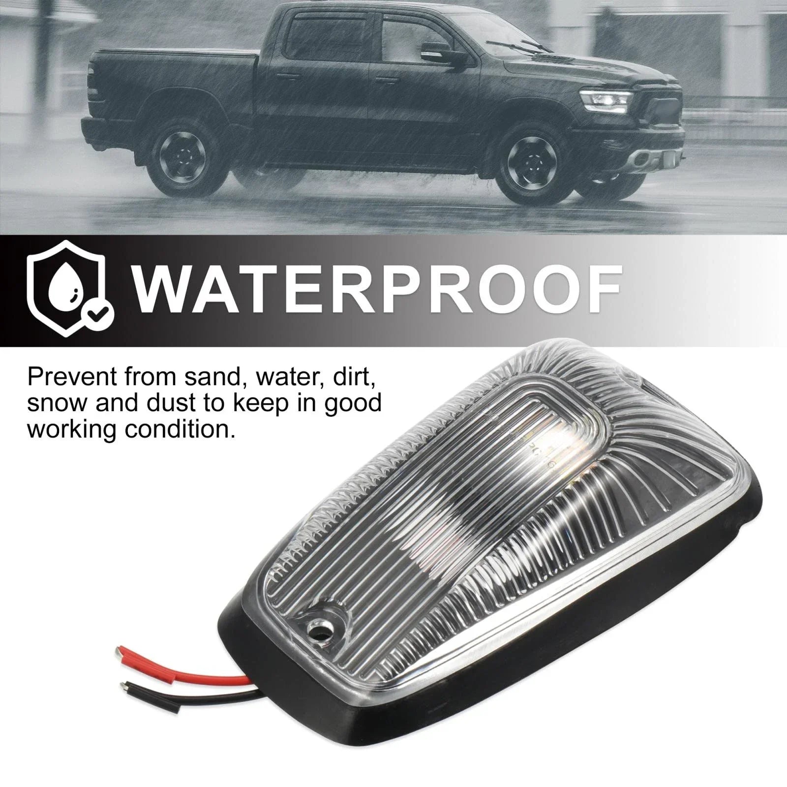 5 x Clear Cab Marker Light Covers for Chevrolet K2500 (1998-2000)