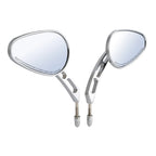 8mm Chrome Rear-View Mirrors for Harley Street Glide, Sportster, Dyna, Softail