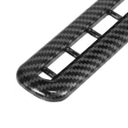 2 x Carbon Fiber Pattern Door AC Outlet Vent Covers for Dodge Challenger (2015-2019)