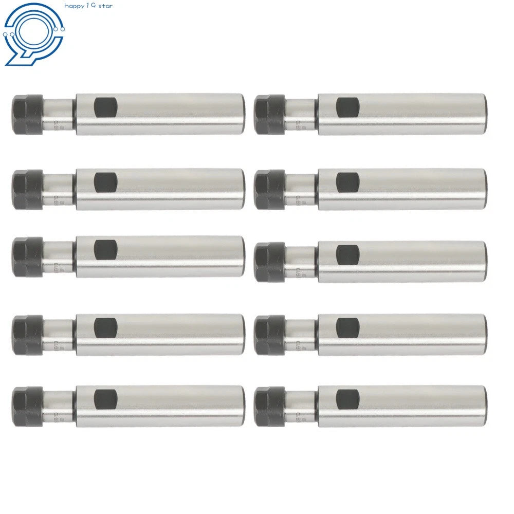 Set of 10 CNC Milling Collet Chucks for Lathe C1 ER16 (100L)
