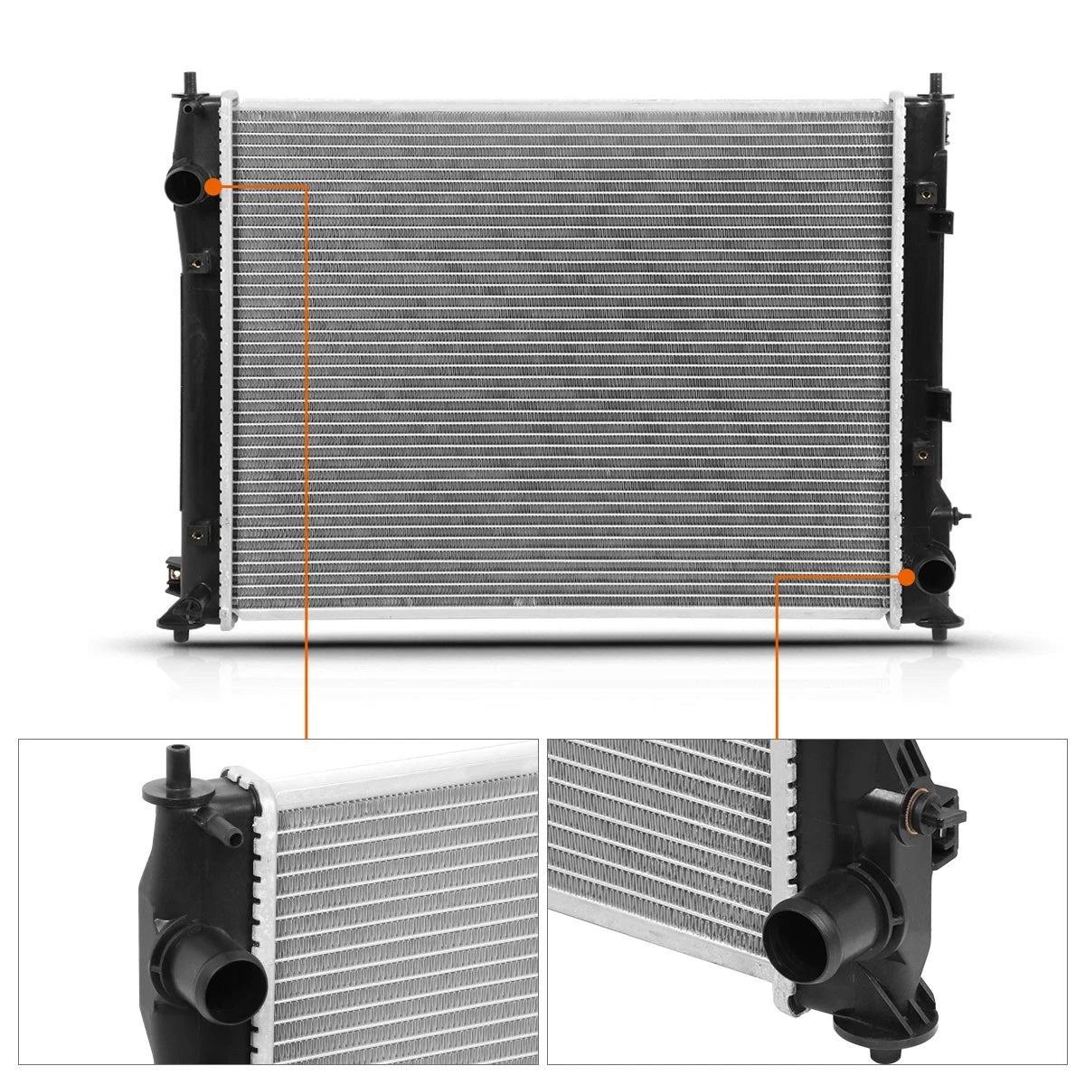 Aluminum Radiator DPI-13583 for Honda Civic 2.0L (2016–2019)