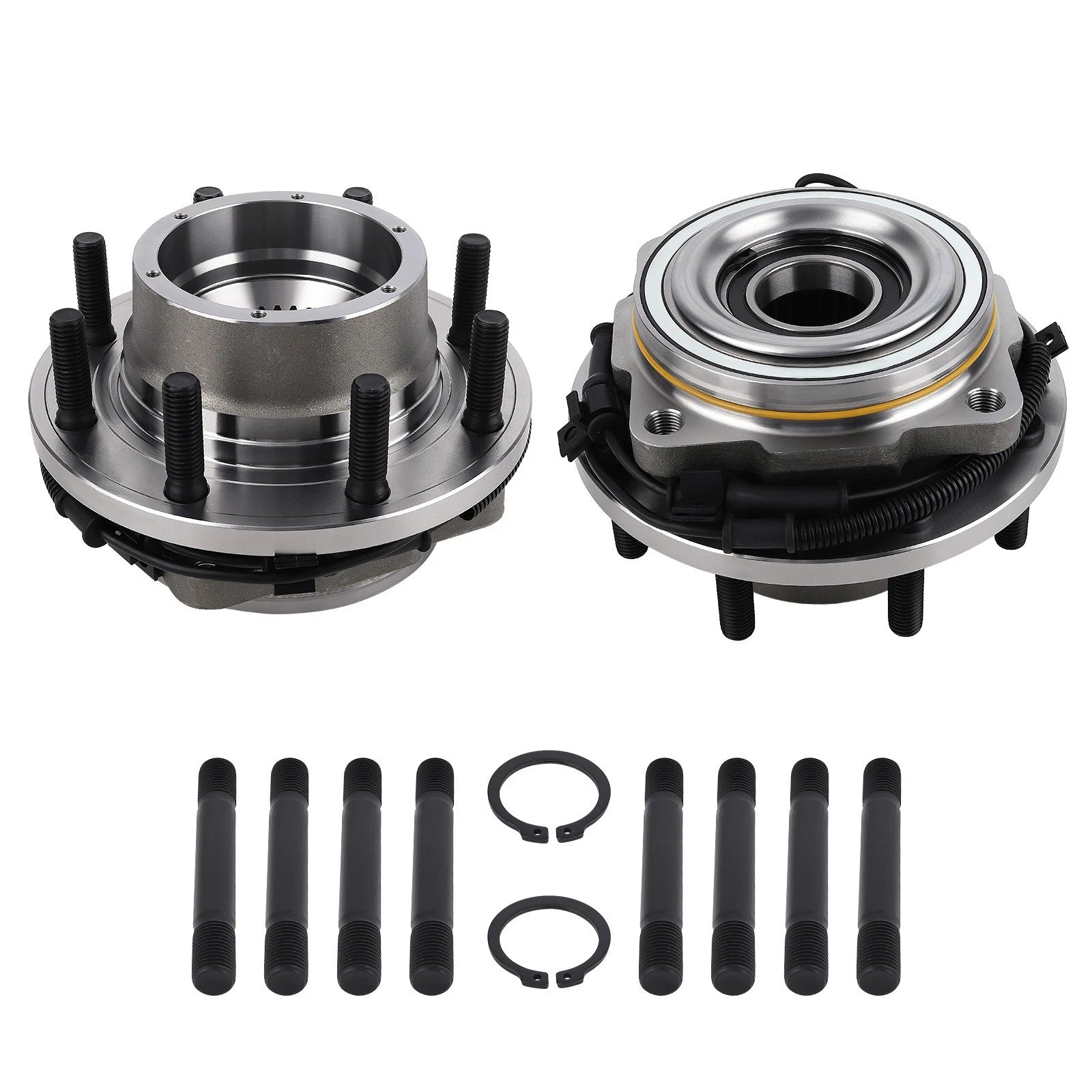 2X Front Wheel Hub and Bearing Assembly for Ford F-250 Super Duty (2011–2016)