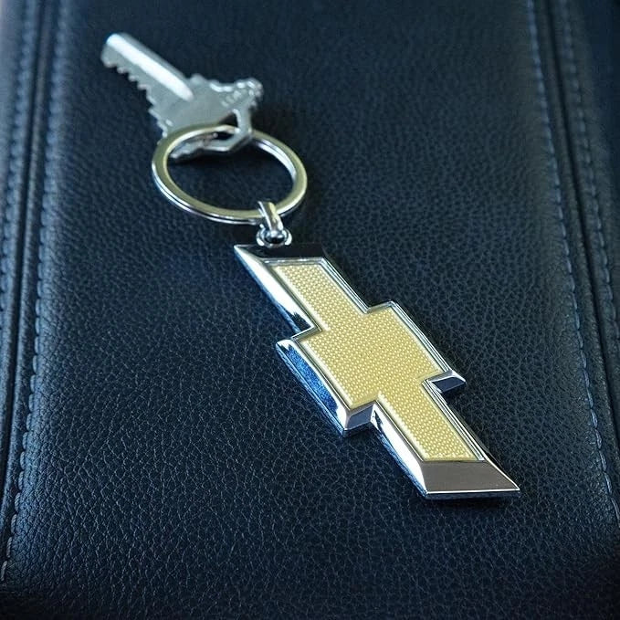 Chevrolet Keychain Gold 3D Textured for Chevrolet (Licensed)