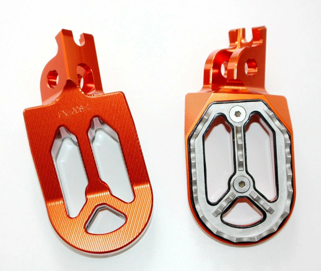 CNC Orange Stainless Footpeg for Honda CRF250 (2004–2023) FX208