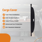 Retractable Cargo Cover for Mazda CX90 (2024) Waterproof ABS Plastic Black