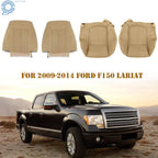 Set of 2 Perforated Leather Seat Covers for Ford F150 Lariat (2009–2014)