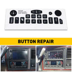 Navigation Radio Button Repair Decal Stickers for Cadillac (2003–2006)