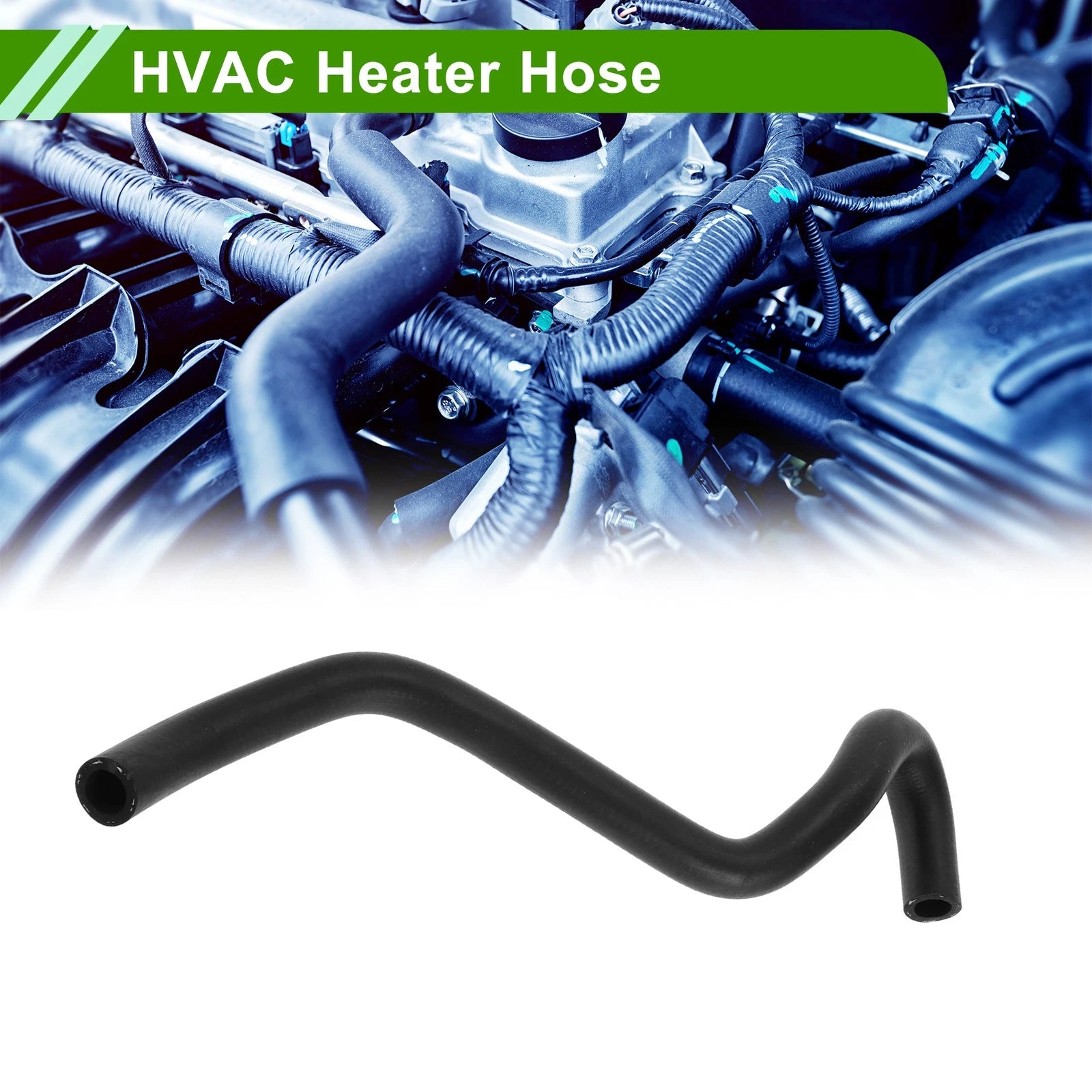 HVAC Heater Hose for Toyota Camry (1994–1996) No. 8724533080 Rubber Black