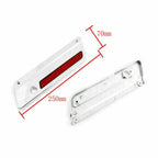 Set of 2 Saddlebag Latch Plate Covers for Harley Touring (1993–2013) Chrome