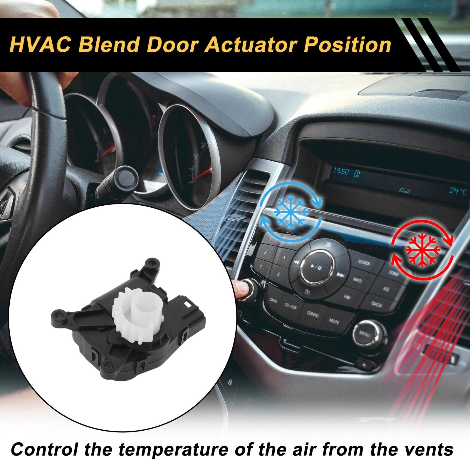 HVAC Heater Blend Door Actuator for Volkswagen Passat (2012–2018) No. 561907511C