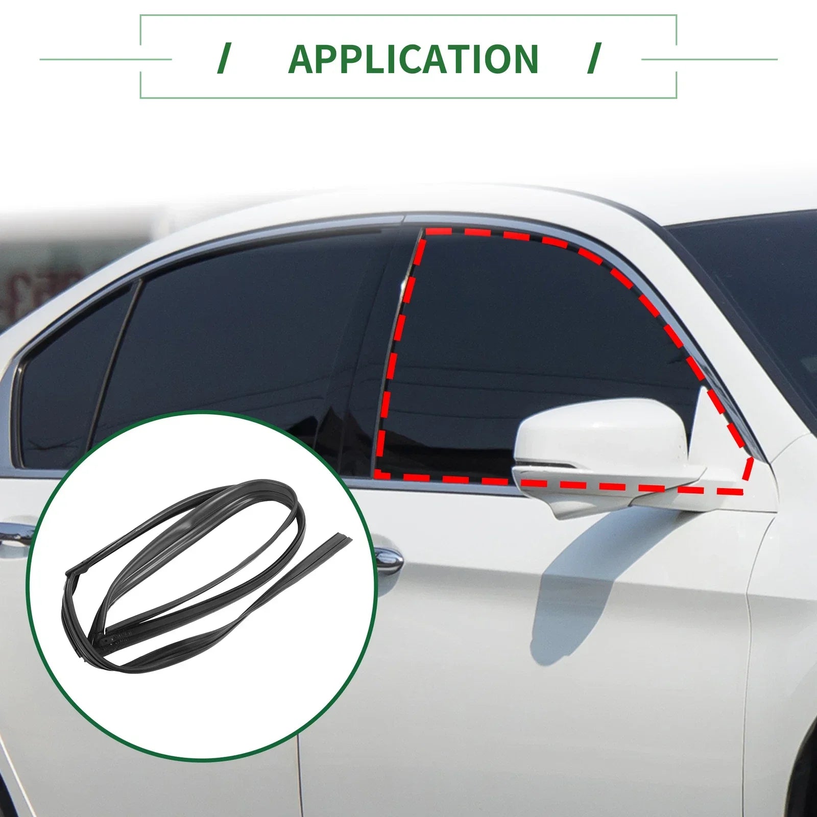 Front Right Door Window Seal Strip for Honda Accord ( Specified)