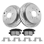 Rear Disc Brake Rotors Calipers + Pads for Nissan Frontier (2005–2022)