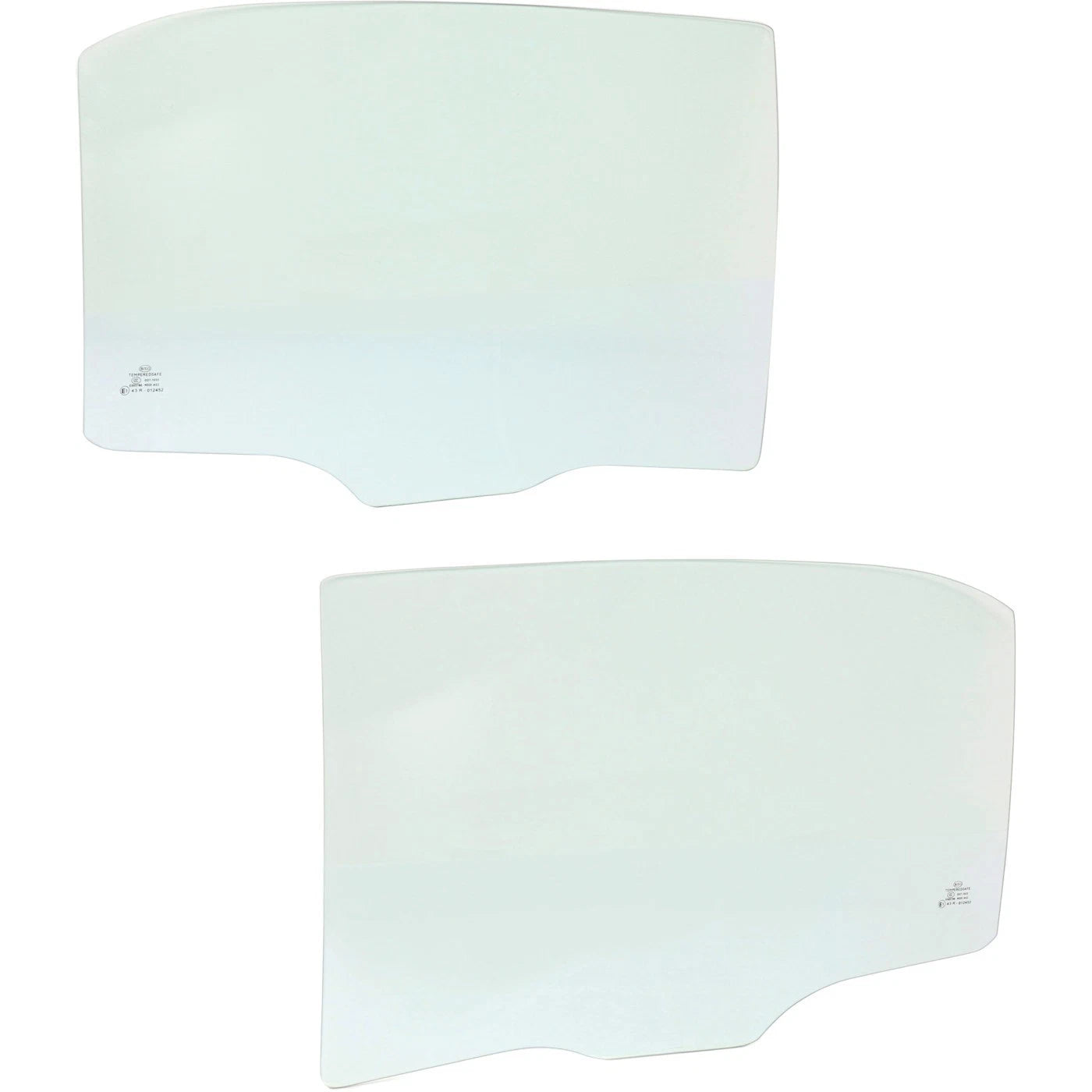 Set of 2 Door Glass for Honda Accord (2003–2007) Rear Driver & Passenger
