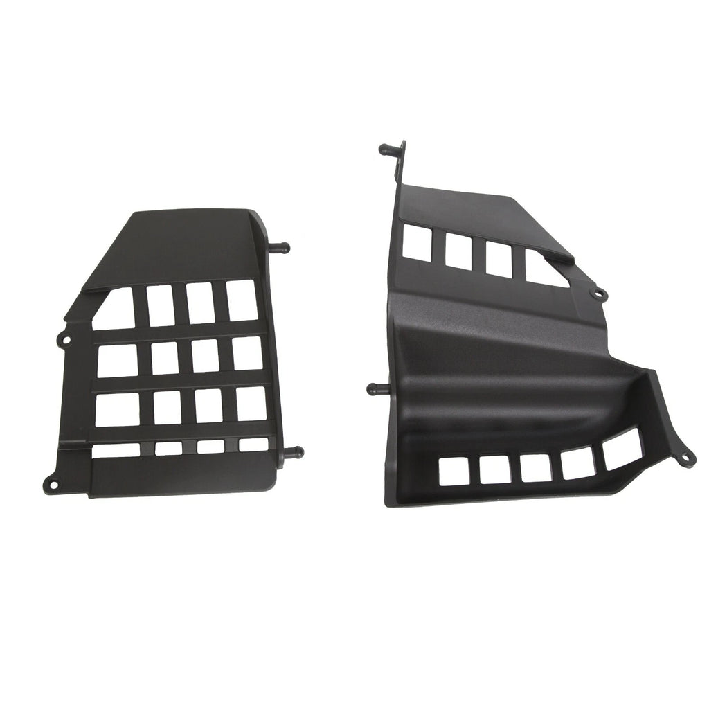Set of 2 Heel Guard Footrests with Black Nerf Bars for Yamaha Banshee (1987–2006)