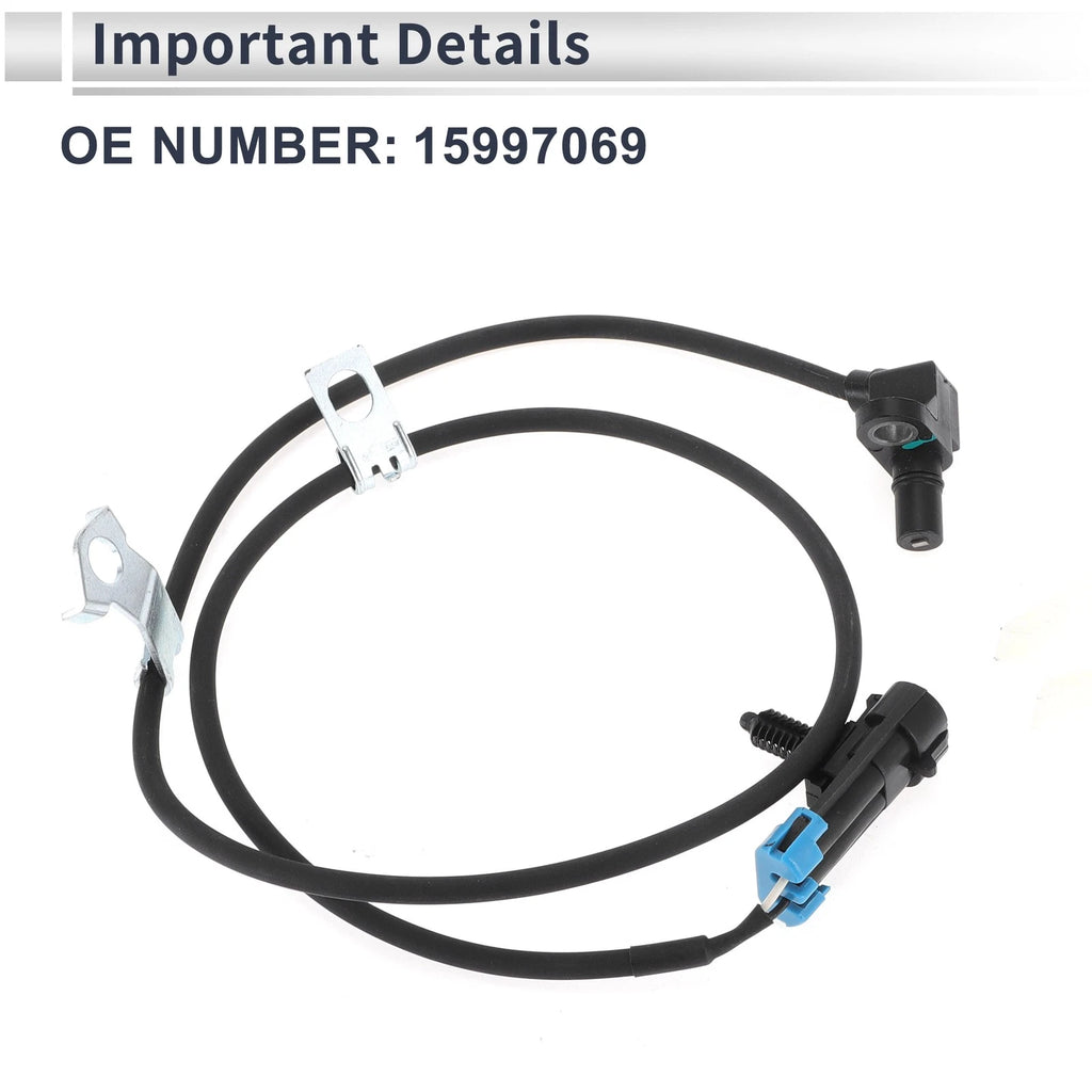 ABS Wheel Speed Sensor No. 15997069 for Chevrolet Astro (1994–2004) 1 Pc Front Left
