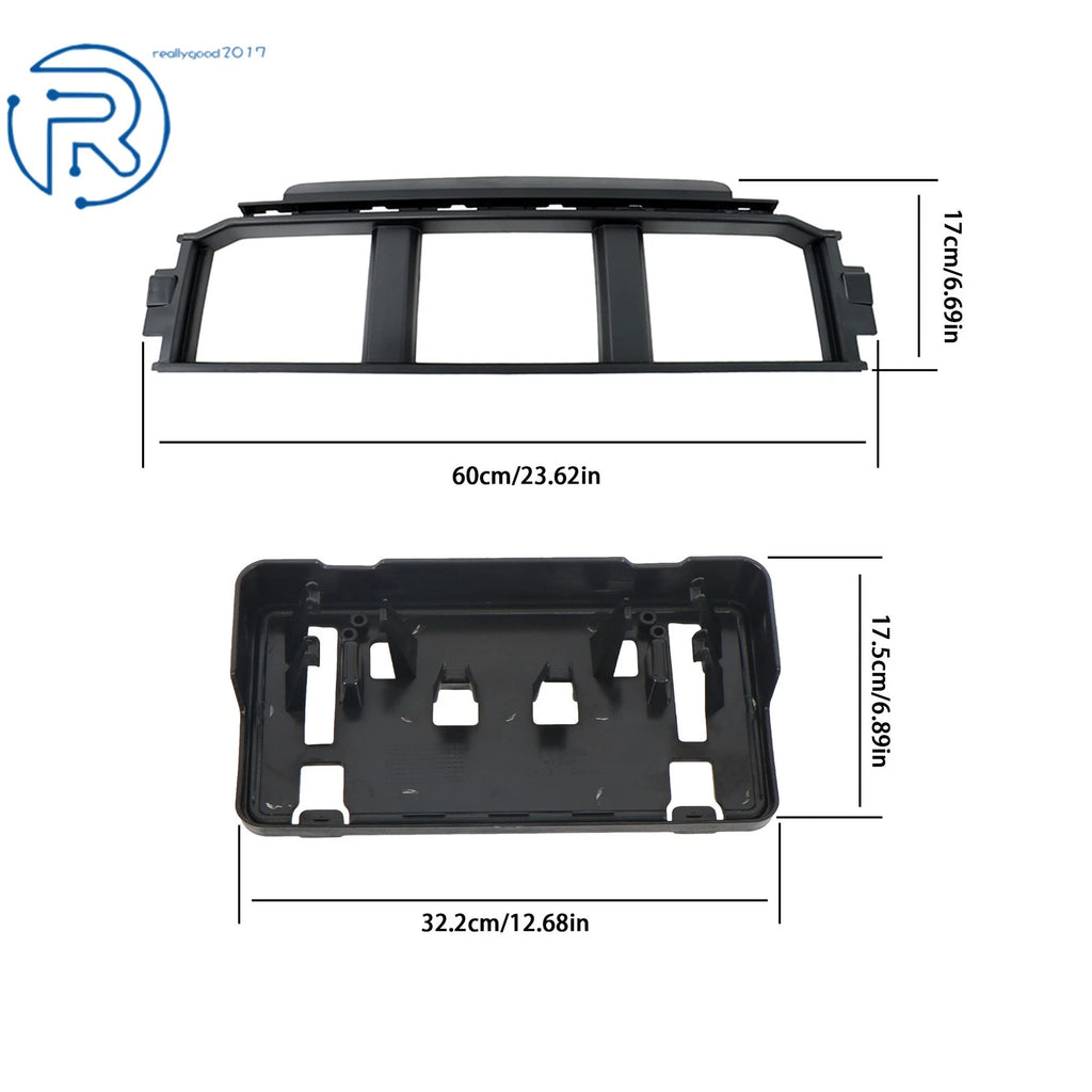 Front Bumper Trim License Plate Holder for Ford F-150 (2021-2023)
