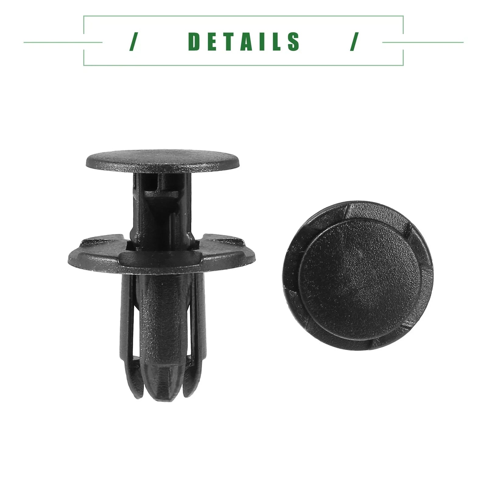 Fender Liner Clips for Hyundai Veloster 2012-2021 - 10 Pcs Black