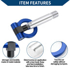 Tow Hook for Toyota Yaris (2023) - Metal Towing Ring, 23.0cm, Blue